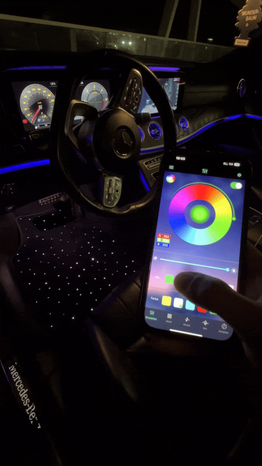 Auto-Fußmatten mit LED-Sternenhimmel – leuchtende Atmosphäre für dein Fahrzeug - Glow Your Dreams