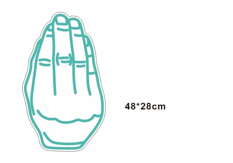 Personalisierbares Neon - LED - Schild in Pink, ideal als Wanddekoration für Wohnzimmer oder Geschäftsräume