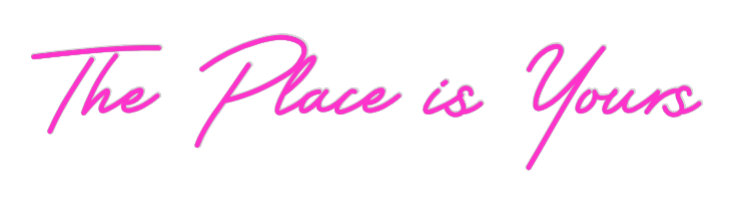 Personalisierbares Neon - LED - Schild in Pink, ideal als Wanddekoration für Wohnzimmer oder Geschäftsräume