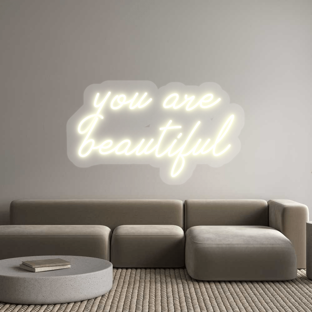Personalisierbares Neon - LED - Schild in Pink, ideal als Wanddekoration für Wohnzimmer oder Geschäftsräume