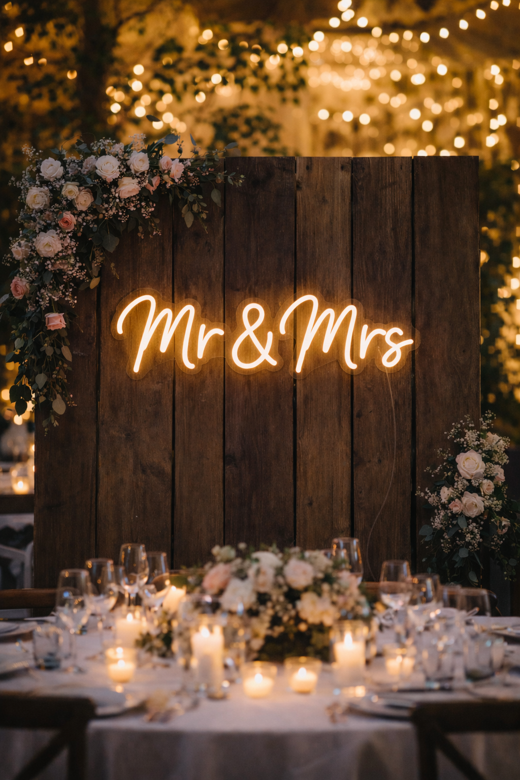 Dein Neonschild – „Mr & Mrs“