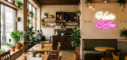 Dein Neonschild – HELLO COFFEE