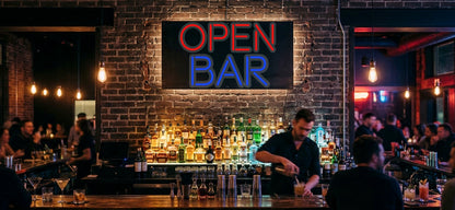 Dein Neonschild – OPEN BAR