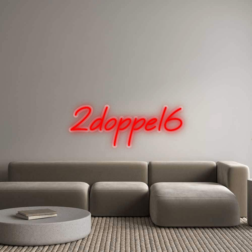 Personalisierbares Neon - LED - Schild in Pink, ideal als Wanddekoration für Wohnzimmer oder Geschäftsräume