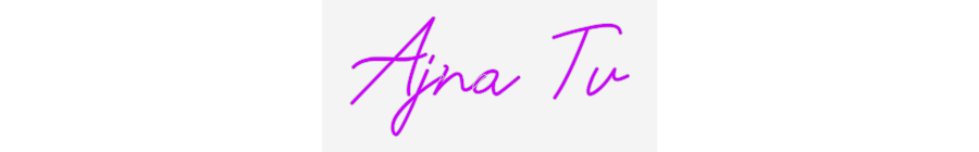 Personalisierbares Neon - LED - Schild in Pink, ideal als Wanddekoration für Wohnzimmer oder Geschäftsräume