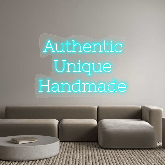 Personalisierbares Neon - LED - Schild in Pink, ideal als Wanddekoration für Wohnzimmer oder Geschäftsräume