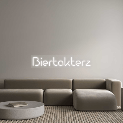 Personalisierbares Neon - LED - Schild in Pink, ideal als Wanddekoration für Wohnzimmer oder Geschäftsräume