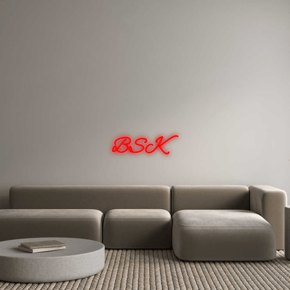 Personalisierbares Neon - LED - Schild in Pink, ideal als Wanddekoration für Wohnzimmer oder Geschäftsräume
