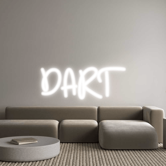 Personalisierbares Neon - LED - Schild in Pink, ideal als Wanddekoration für Wohnzimmer oder Geschäftsräume