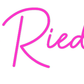 Personalisierbares Neon - LED - Schild in Pink, ideal als Wanddekoration für Wohnzimmer oder Geschäftsräume
