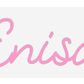Personalisierbares Neon - LED - Schild in Pink, ideal als Wanddekoration für Wohnzimmer oder Geschäftsräume