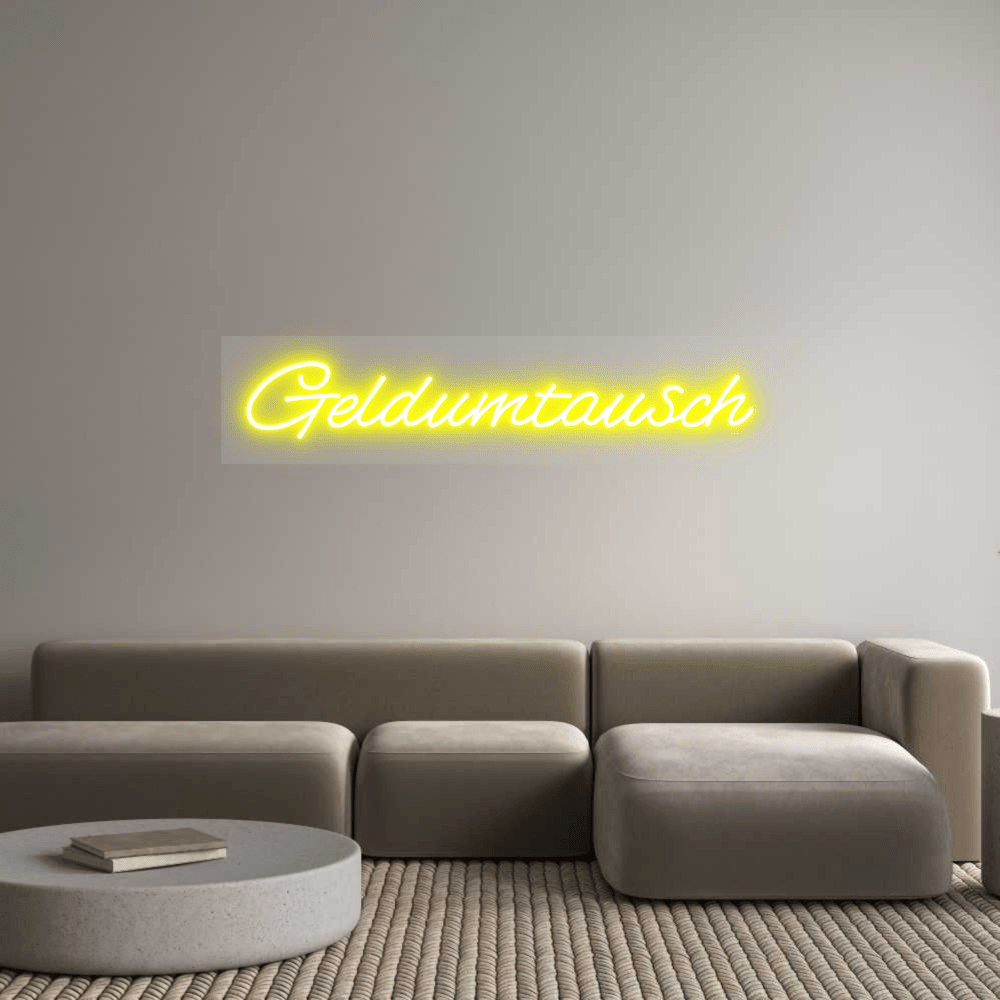 Personalisierbares Neon - LED - Schild in Pink, ideal als Wanddekoration für Wohnzimmer oder Geschäftsräume