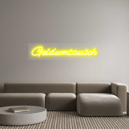 Personalisierbares Neon - LED - Schild in Pink, ideal als Wanddekoration für Wohnzimmer oder Geschäftsräume