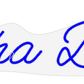 Personalisierbares Neon - LED - Schild in Pink, ideal als Wanddekoration für Wohnzimmer oder Geschäftsräume