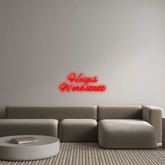 Personalisierbares Neon - LED - Schild in Pink, ideal als Wanddekoration für Wohnzimmer oder Geschäftsräume