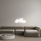Personalisierbares Neon - LED - Schild in Pink, ideal als Wanddekoration für Wohnzimmer oder Geschäftsräume