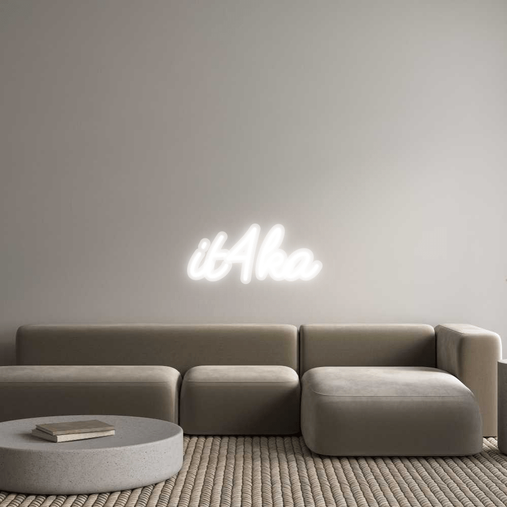 Personalisierbares Neon - LED - Schild in Pink, ideal als Wanddekoration für Wohnzimmer oder Geschäftsräume