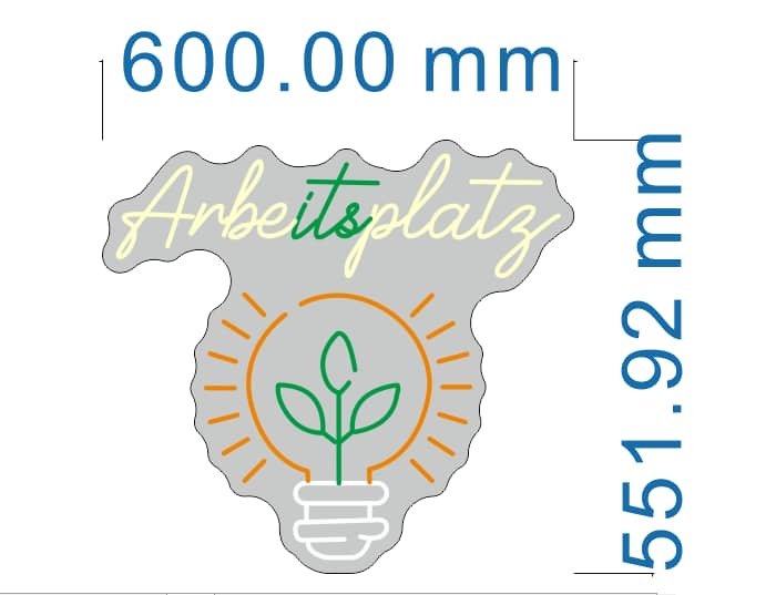 Personalisierbares Neon - LED - Schild in Pink, ideal als Wanddekoration für Wohnzimmer oder Geschäftsräume