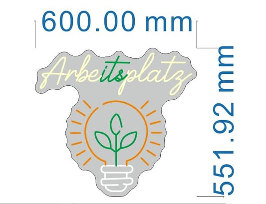 Personalisierbares Neon - LED - Schild in Pink, ideal als Wanddekoration für Wohnzimmer oder Geschäftsräume