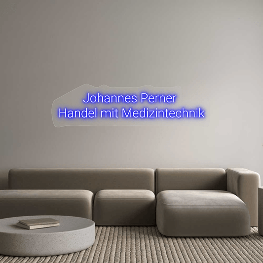 Personalisierbares Neon - LED - Schild in Pink, ideal als Wanddekoration für Wohnzimmer oder Geschäftsräume