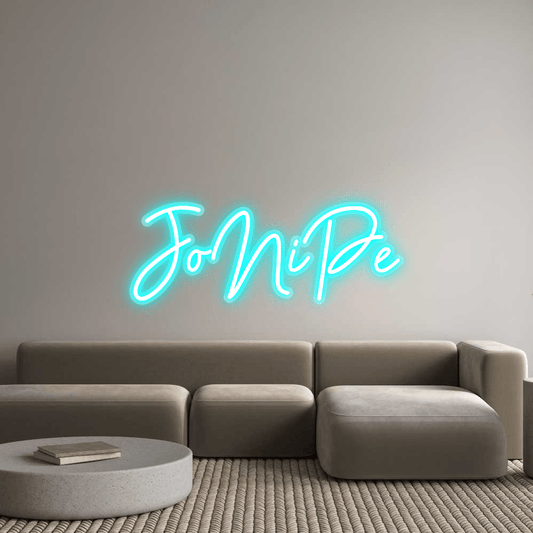 Personalisierbares Neon - LED - Schild in Pink, ideal als Wanddekoration für Wohnzimmer oder Geschäftsräume