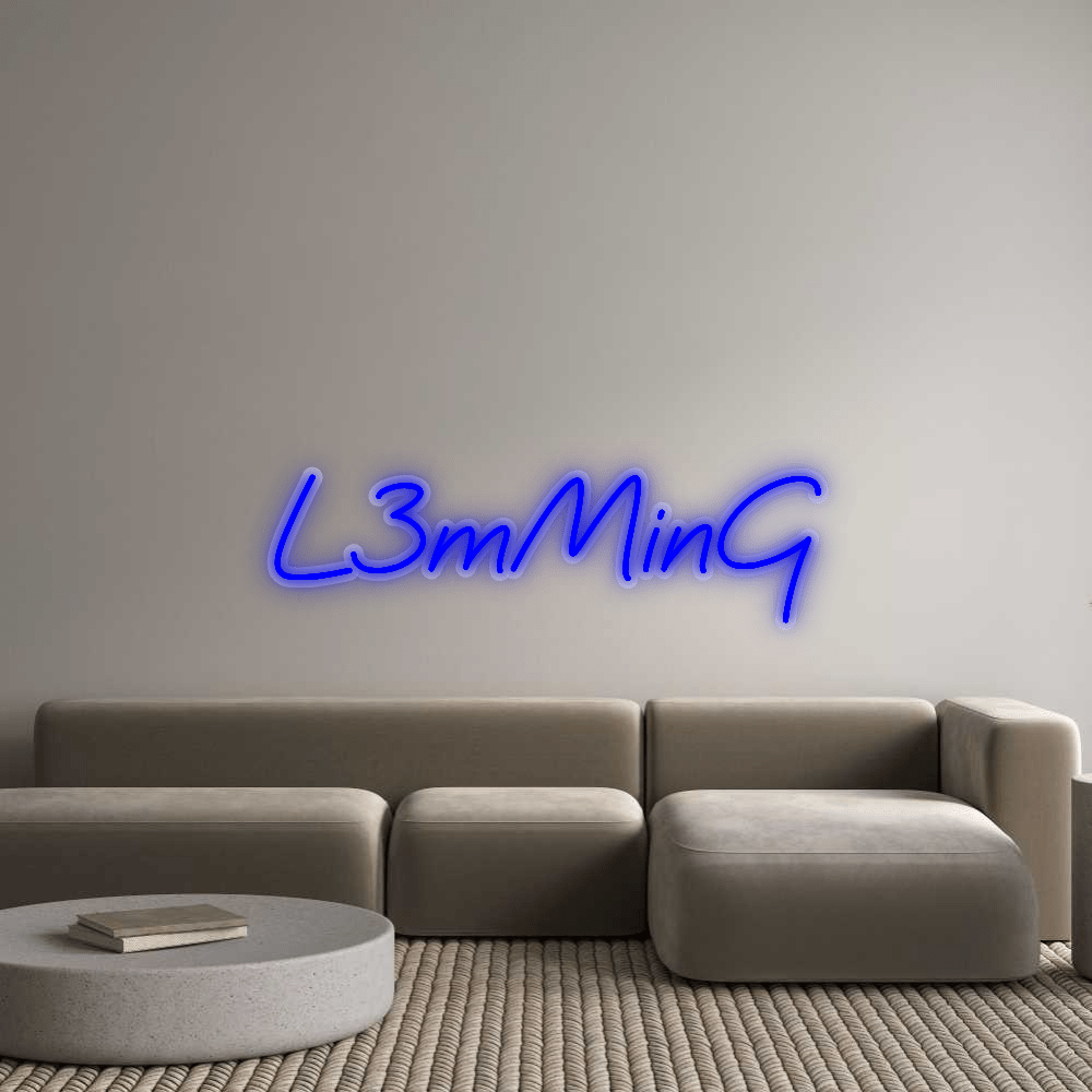 Personalisierbares Neon - LED - Schild in Pink, ideal als Wanddekoration für Wohnzimmer oder Geschäftsräume