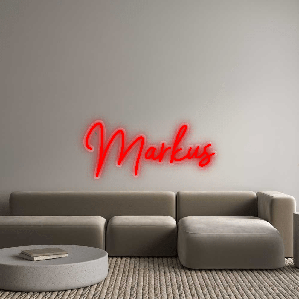 Personalisierbares Neon - LED - Schild in Pink, ideal als Wanddekoration für Wohnzimmer oder Geschäftsräume