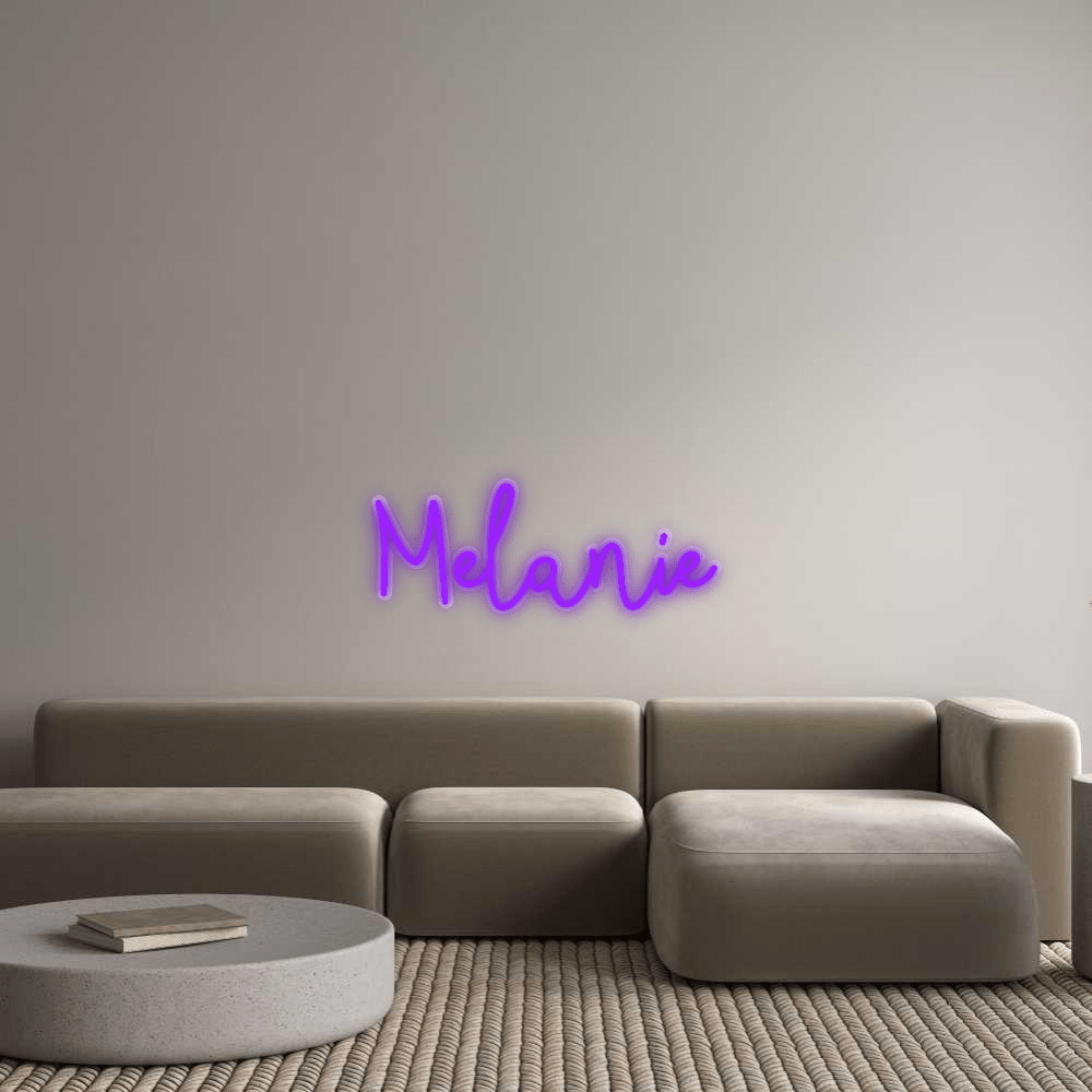 Personalisierbares Neon - LED - Schild in Pink, ideal als Wanddekoration für Wohnzimmer oder Geschäftsräume