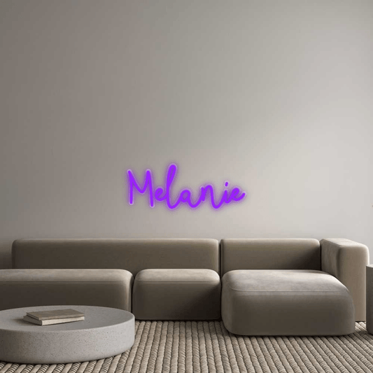 Personalisierbares Neon - LED - Schild in Pink, ideal als Wanddekoration für Wohnzimmer oder Geschäftsräume