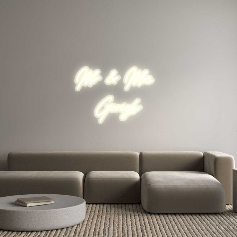 Personalisierbares Neon - LED - Schild in Pink, ideal als Wanddekoration für Wohnzimmer oder Geschäftsräume