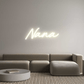 Personalisierbares Neon - LED - Schild in Pink, ideal als Wanddekoration für Wohnzimmer oder Geschäftsräume