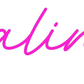 Personalisierbares Neon - LED - Schild in Pink, ideal als Wanddekoration für Wohnzimmer oder Geschäftsräume