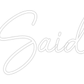 Personalisierbares Neon - LED - Schild in Pink, ideal als Wanddekoration für Wohnzimmer oder Geschäftsräume