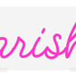 Personalisierbares Neon - LED - Schild in Pink, ideal als Wanddekoration für Wohnzimmer oder Geschäftsräume