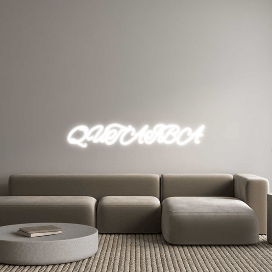 Personalisierbares Neon - LED - Schild in Pink, ideal als Wanddekoration für Wohnzimmer oder Geschäftsräume