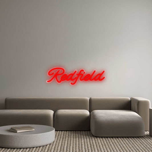 Personalisierbares Neon - LED - Schild in Pink, ideal als Wanddekoration für Wohnzimmer oder Geschäftsräume