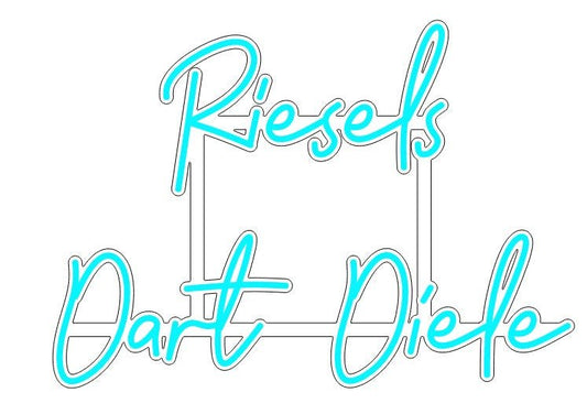 Personalisierbares Neon - LED - Schild in Pink, ideal als Wanddekoration für Wohnzimmer oder Geschäftsräume