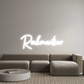 Personalisierbares Neon - LED - Schild in Pink, ideal als Wanddekoration für Wohnzimmer oder Geschäftsräume