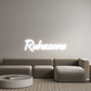 Personalisierbares Neon - LED - Schild in Pink, ideal als Wanddekoration für Wohnzimmer oder Geschäftsräume