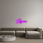 Personalisierbares Neon - LED - Schild in Pink, ideal als Wanddekoration für Wohnzimmer oder Geschäftsräume