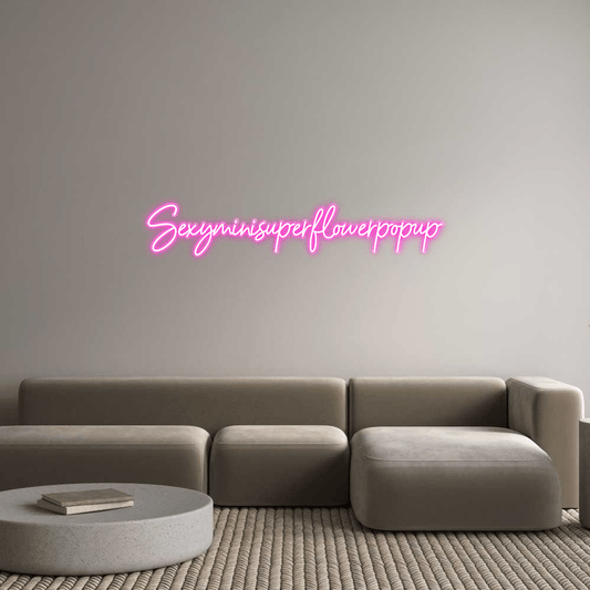 Personalisierbares Neon - LED - Schild in Pink, ideal als Wanddekoration für Wohnzimmer oder Geschäftsräume