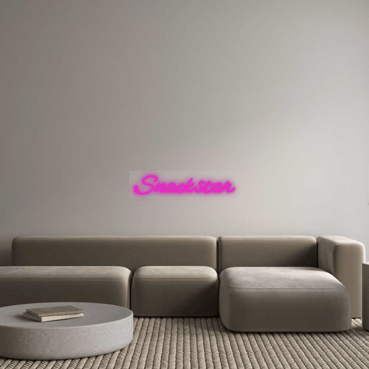 Personalisierbares Neon - LED - Schild in Pink, ideal als Wanddekoration für Wohnzimmer oder Geschäftsräume