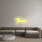 Personalisierbares Neon - LED - Schild in Pink, ideal als Wanddekoration für Wohnzimmer oder Geschäftsräume