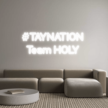 Personalisierbares Neon - LED - Schild in Pink, ideal als Wanddekoration für Wohnzimmer oder Geschäftsräume