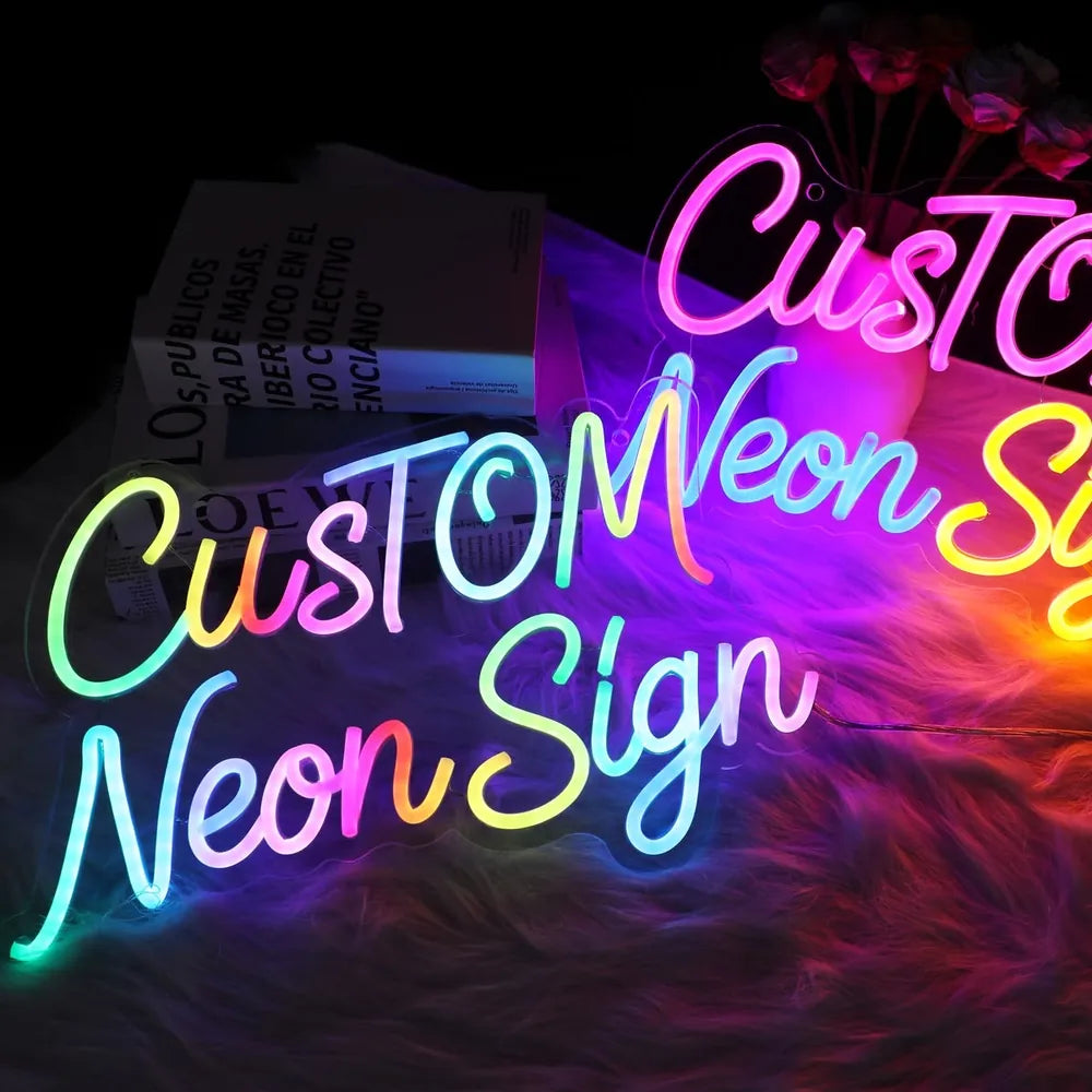 Individuell gestaltetes Neonschild als Geschenk